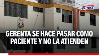 🔴🔵Gerente de Salud se hizo pasar como paciente y descubre a médicos descansando y no atendían [upl. by Ahseret]