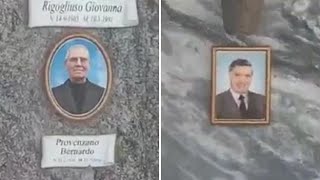 L’omaggio sulla tomba di Provenzano e Riina il video con la famiglia nel cimitero di Corleone [upl. by Ahsimed129]