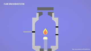 GC  Gas Chromatography  FID  Flame Ionization Detector Animation [upl. by Anialahs]