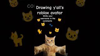 Drawing yalls roblox avatars😽 artist music [upl. by Maier646]