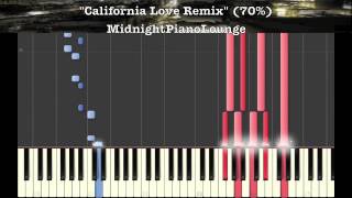 ♫ California Love Remix by Tupac Piano Tutorial In G Minor♫ [upl. by Nawyt825]