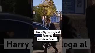 Harry Styles llegando al funeral de Liam Payne onedirection harrystyles liampayne news [upl. by Aldon]