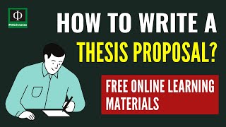 How to Write a Thesis Proposal [upl. by Jak]