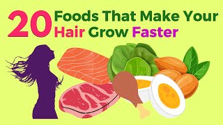 20 Foods That Make Your Hair Grow Faster  VisitJoy [upl. by Lilaj]