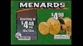 Menards Entry Mats amp Lock Sets Commercial 2004 [upl. by Macri]