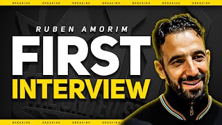 Ruben AMORIMs First Interview as Manchester United Manager [upl. by Ribaj335]