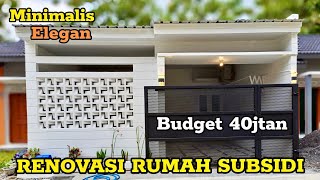 Renovasi Teras Minimalis Modern Rumah Subsidi [upl. by Ettenotna146]