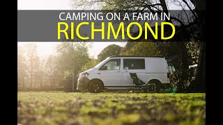 Hazel Brow Farm Campsite Tour  Richmond North Yorkshire  VW T6 Camper [upl. by Catt]