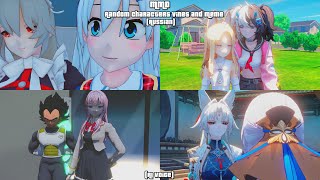 MMD Random Characters Vines and Meme Russian Ai Voice [upl. by Sofie]