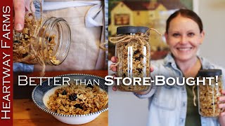 How to make the BEST Homemade Granola  Easy Recipe [upl. by Aimas585]