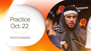 102224 Phoenix Suns Practice Media Availability  Mike Budenholzer Devin Booker and Tyus Jones [upl. by Robena377]