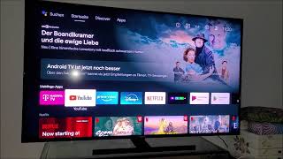 Einrichtung des Medion X15023 4 k QLED 50 Zoll TV [upl. by Rombert503]