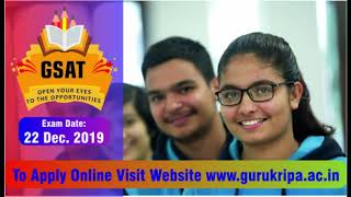 GSAT Gurukripa Scholarship cum Admission Test [upl. by Imaon]