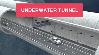 How they build a tunnel underwater ENGLANDFRANCE [upl. by Elletnwahs180]