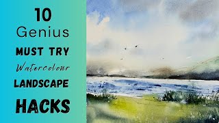 10 Genius Watercolour Hacks You Need To Try [upl. by Sharpe]