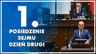 1 posiedzenie Sejmu  dzień drugi 14 listopada 2023 r [upl. by Nikolia]