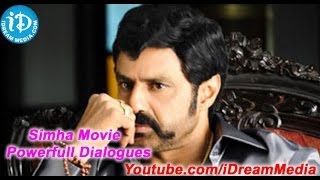 Simha Movie  Balakrishna Power Full Dialogues [upl. by Hekker]