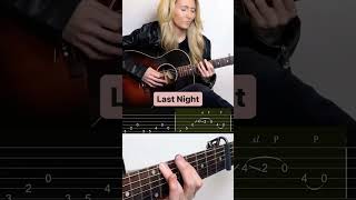 Last Night  Morgan Wallen  Tutorial w Tabs [upl. by Cottle]