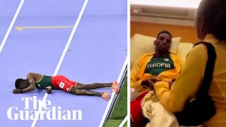 Ethiopia’s Lamecha Girma recovering after horror fall in 3000m steeplechase [upl. by Acimahs382]