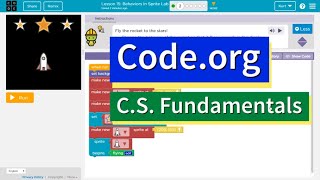 Codeorg Behaviors in Sprite Lab Part 2  Answers Explained  Course F Lesson 17  Express Lesson 26 [upl. by Mitchiner]