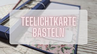 Teelichtkarte basteln I Weihnachtskarten basteln [upl. by Gelb335]