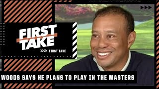 Tiger Woods says he plans to play in the Masters this week 👀  First Take [upl. by Viglione]