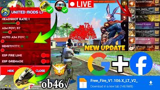 Free Fire Hack 2024  Free Fire mod menu hack  ffh4x injector 👽config file👽ff mod menu download [upl. by Lucy]