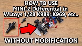 How to use MiniZ differential in WLtoys 128 K989 Without Modification [upl. by Akilegna]