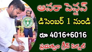 ఆసరా పెన్షన్ 40166000 పెంపు  Cm revanth reddy  aasara pension news  cheyutha aasara Pension [upl. by Bollinger]