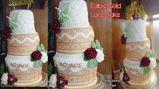 How To Make 3 Tiered Cake DecoratingStep by Step Tutorial On How To Decorate Birthday Cake [upl. by Anton507]