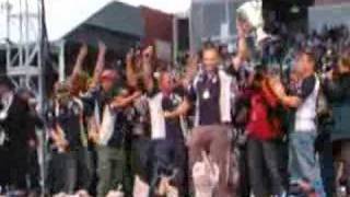 Geelong Cats and fans singing club song at Supporters Day [upl. by Rebbecca]