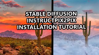 INSTRUCTPIX2PIX IN STABLE DIFFUSION  How to install and use InstructPix2Pix [upl. by Eliza]