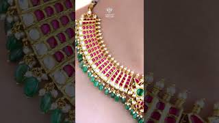 Gold Kundan Necklace  Tussi Necklace  Narayani Jewellers Hyd [upl. by Madeline]