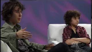 Alex and Nat The Naked Brothers Band Wolff Show Off Their Tour Photo Diary on JSYK [upl. by Erich]