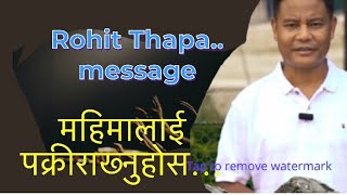 Rohit Thapa powerful message  glory rohitthapa christianity message glory bikash NPL vlog [upl. by Wane]