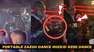 Portable Dancing to KESE by Wizkid as He Sprays Money in Canada as KING of Social Media [upl. by Yrekaz]