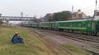 3 trains with Duomatic track machine actions including shunting work at Rawalpindi railway station [upl. by Orsa]