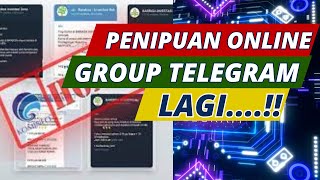 PENIPUAN ONLINE LEWAT GROUP TELEGRAM LAGI DAN TERJADI LAGI [upl. by Bevan]