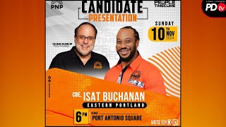 PNP Candidate Presentation  Isat Buchanan and Opposition Leader Mark Golding  Eastern Portland [upl. by Arikal739]