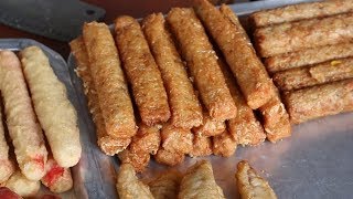 Street Food Chinese People Eat  Loh Bak Ngo Hiang Pork Roll [upl. by Monte218]