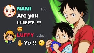 Luffy meet Child Luffy  One Piece discord server [upl. by Uhsoj]