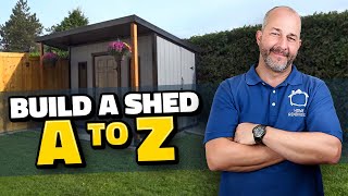 DIY How to Build a Shed A to Z [upl. by Swetiana]