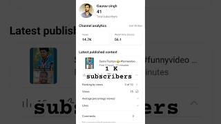 1000 Subscriber😔 shorts ytshorts viral trendingshorts dream 1k Youtubewaleshorts87 like [upl. by Yelrah]