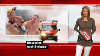 Vitali klitschko vs Shannon briggs RTL News  Briggs auf Intensivstation [upl. by Joy]