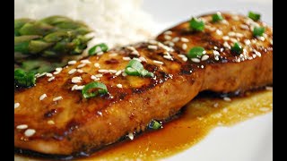 Quick and EASY Salmon Teriyaki Recipe [upl. by Naxor]