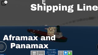 buying Aframax and Panamax container ship  Roblox shipping Lanes [upl. by Nelleeus]