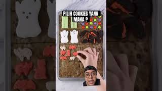 PILIH COOKIES YANG MANA⁉️ cookies satisfying funny food diy shorts [upl. by Nnawaj]