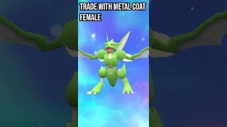 Scyther  Scizor  Evolution in Pokemon Scarlet amp Violet pokemon evolution shorts [upl. by Aidnis]