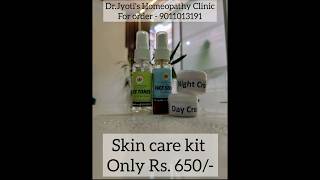 Homeopathic Skincare kit at Rs 650 9011013191 homeopathicclinic homeopathyheals skincare [upl. by Hallagan]