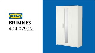 IKEA BRIMNES Wardrobe with 3 doors assembly instructions [upl. by Zaremski]